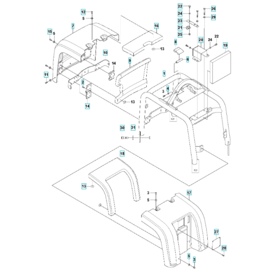 Frame Assembly for LG 300