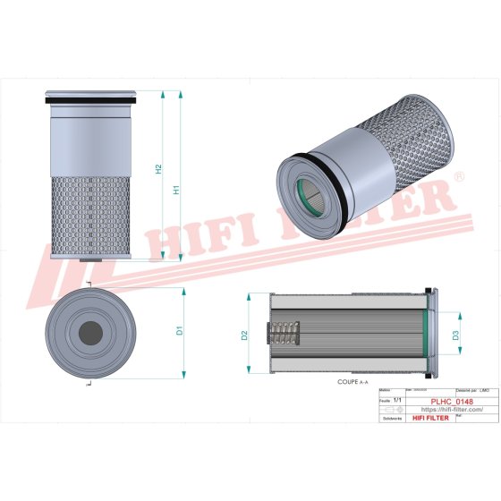 Hydraulic Filter for Barford SXR 5000