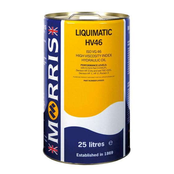 Morris Lubricants Liquimatic HV 46 Hydraulic Oil - 25 Litre