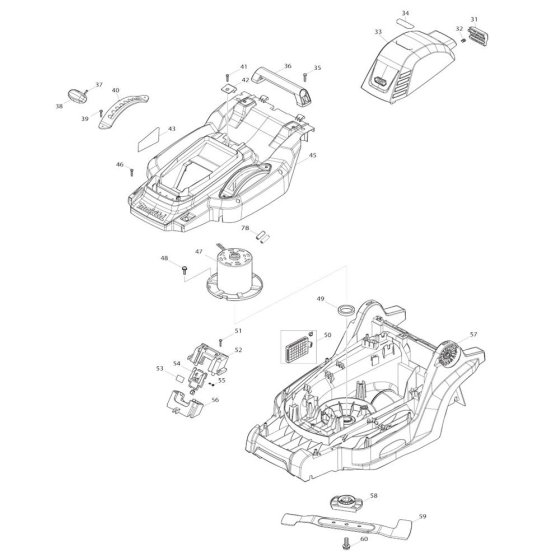 Battery, Motor Assembly
