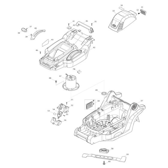 Battery, Motor Assembly