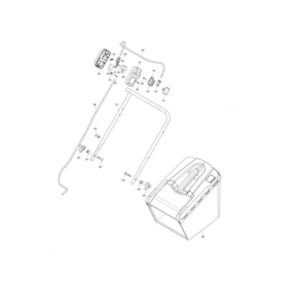 Handle Assembly for Makita LM381D