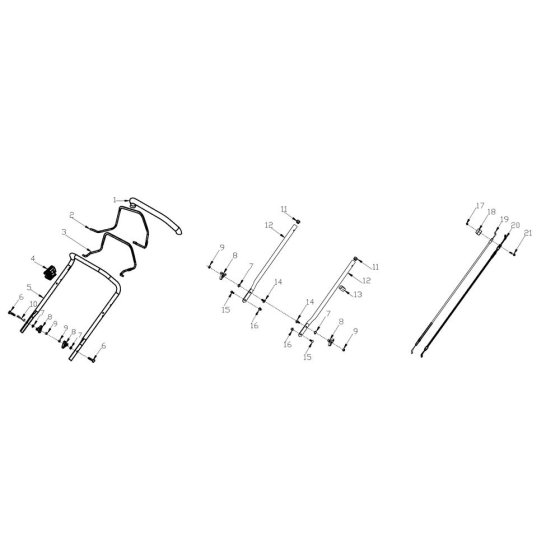 Handle Assembly for Harry Mower