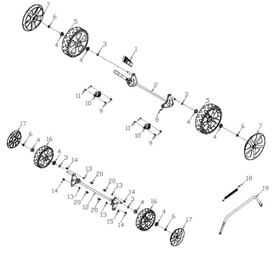 Wheel Assembly for Harry LMG46P-B
