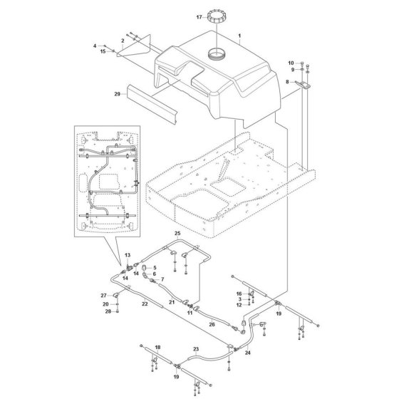 Sprinkler System for Husqvarna LP 6500