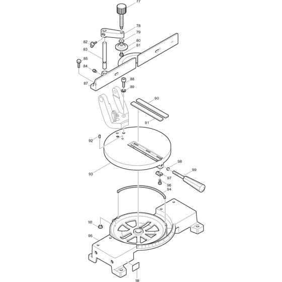 Stand Assembly for Makita LS1030