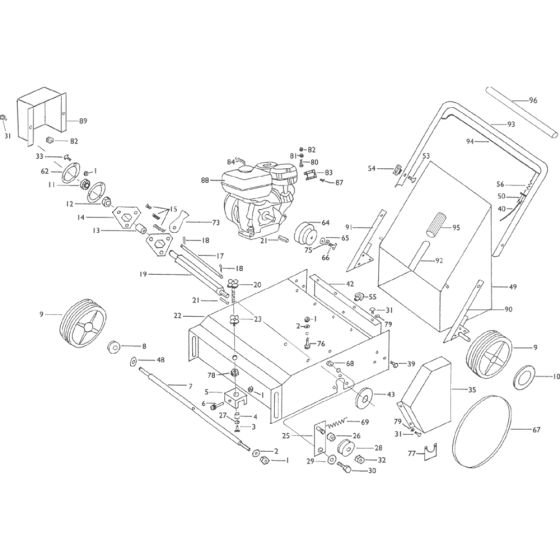 Camon LS17 Lawn Scarifier Assembly
