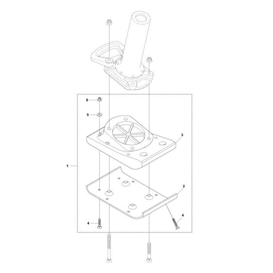 Foot 230mm for Husqvarna LT5005