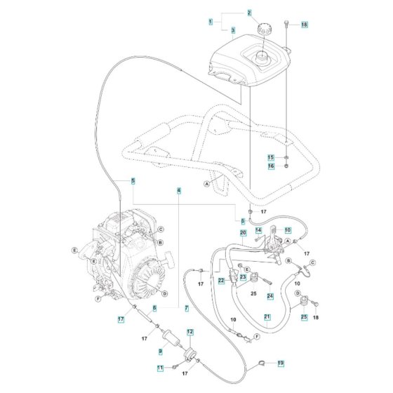 Fuel Tank Assembly for Husqvarna