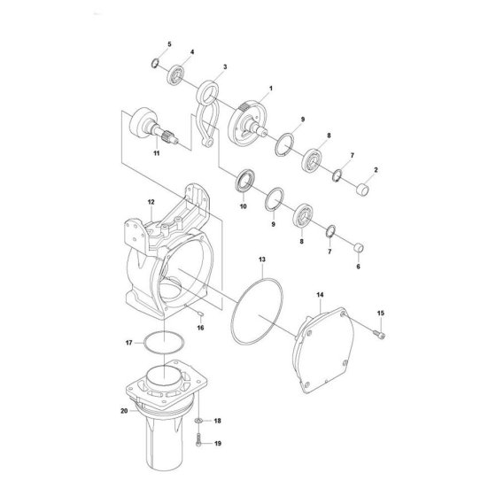 Husqvarna LT800 Transmission