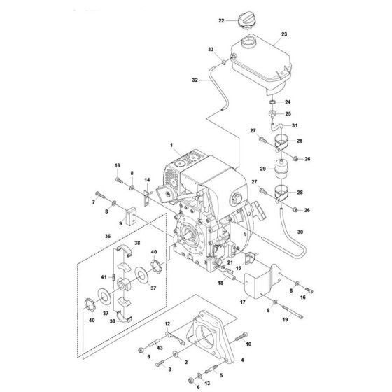 Engine Installation HATZ 1B20R