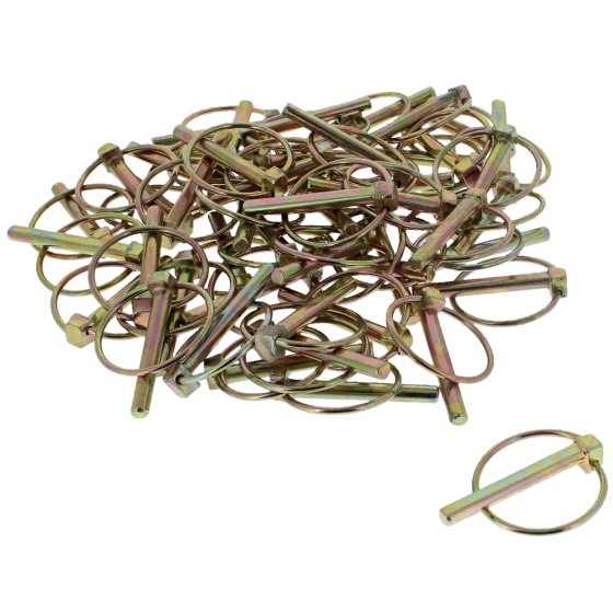 5/16" (8mm) Pin x 45mm ID, Lynch Pin, 50 Pack
