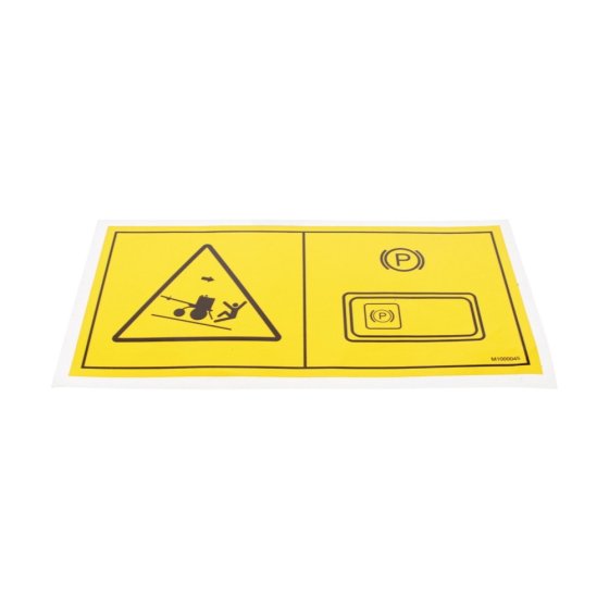 Decal Parking Brake Switch for Terex MBR71 HD Rollers - M1000045