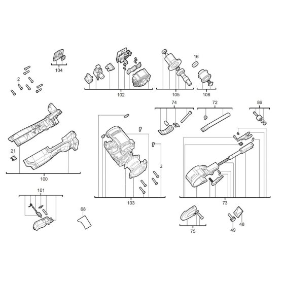 Milwaukee M12FBFL10 Assembly
