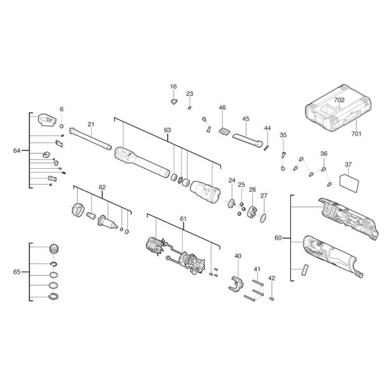 Milwaukee M12FPTR Assembly