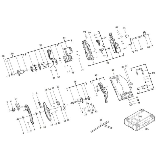 Milwaukee M18BLCS66 Assembly