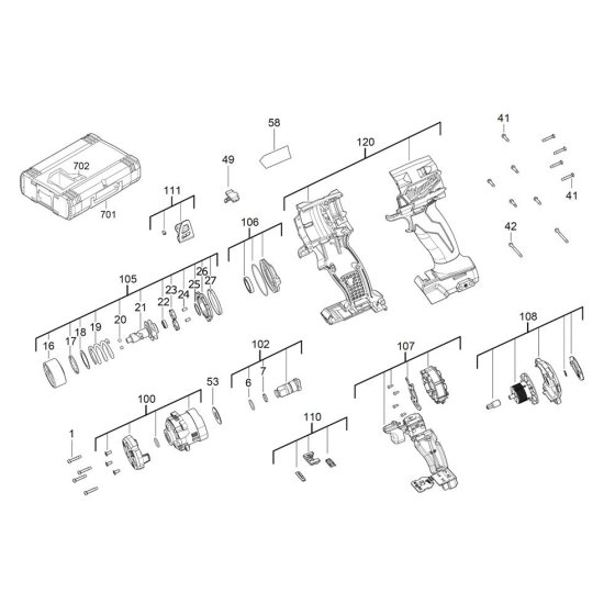 Milwaukee M18FIW2F38 Assembly
