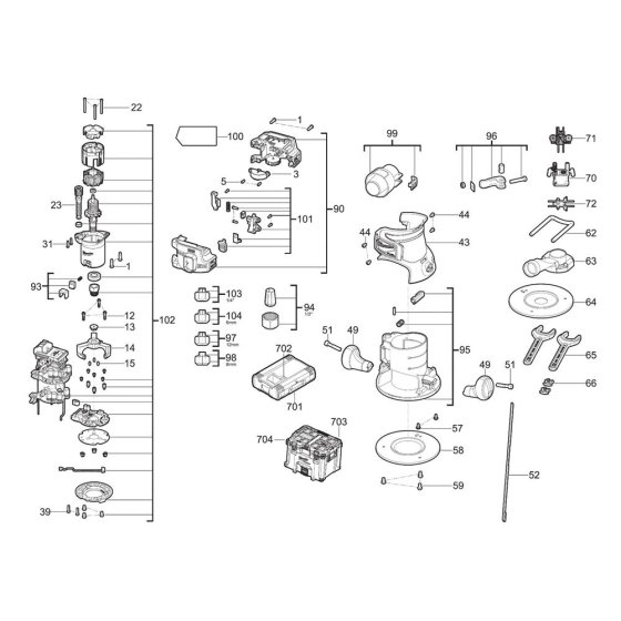 Milwaukee M18 FR12 Assembly