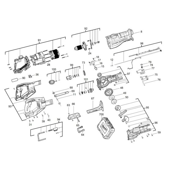 Milwaukee M18FSX Assembly