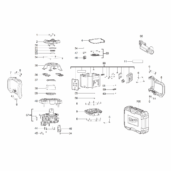 Milwaukee M18RLOHVG300 Assembly