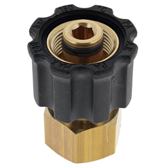 M22 X 1/2" BSP Female Coupler High Pressure Fitting