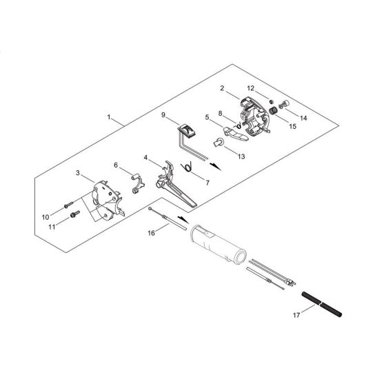 Throttle for Shindaiwa M2510