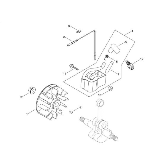 Magneto for Shindaiwa M2510