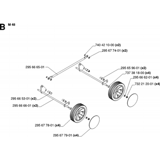 Wheels and Tyres for Husqvarna M48