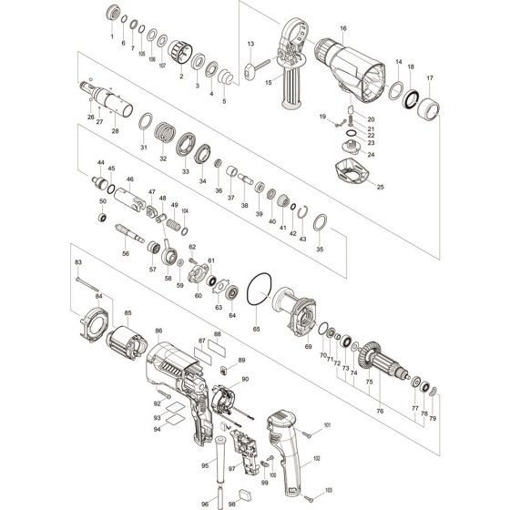 Makita M8700 Main Assembly