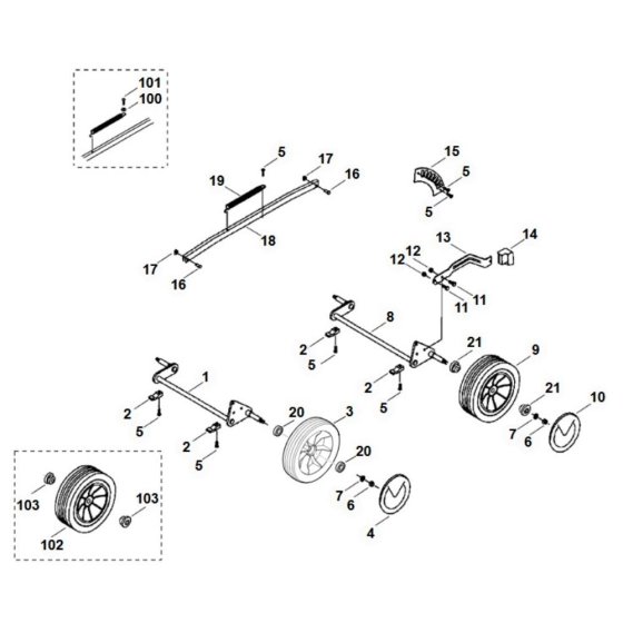 Chassis Assembly for Viking MA 400