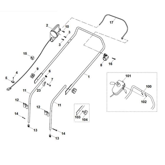 Handle Assembly for Viking MA 400