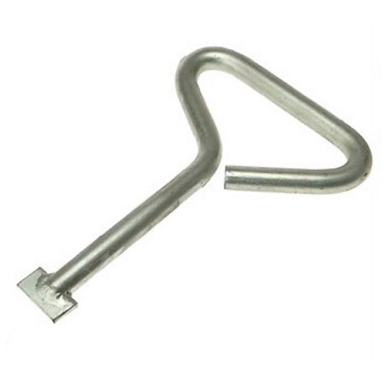 Steel Manhole Lifting Keys, 15mm Diam Steel Bar w/ Welded Key, 300mm