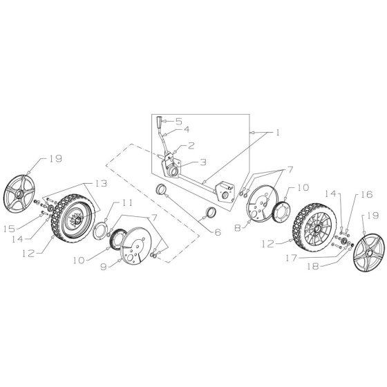 Wheel Assembly for Morrison Mower