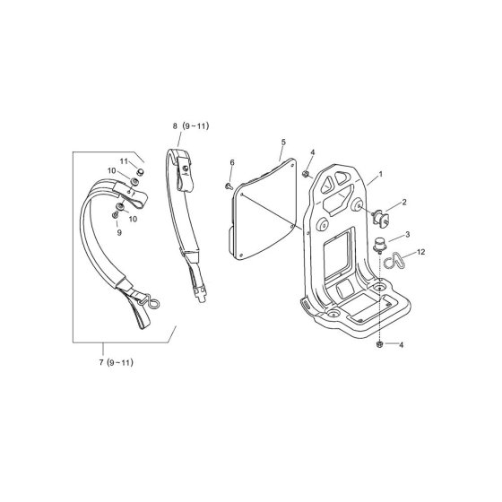 Backpack Harness for ECHO MB-440