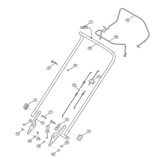 Handle for Viking MB 253.0 T