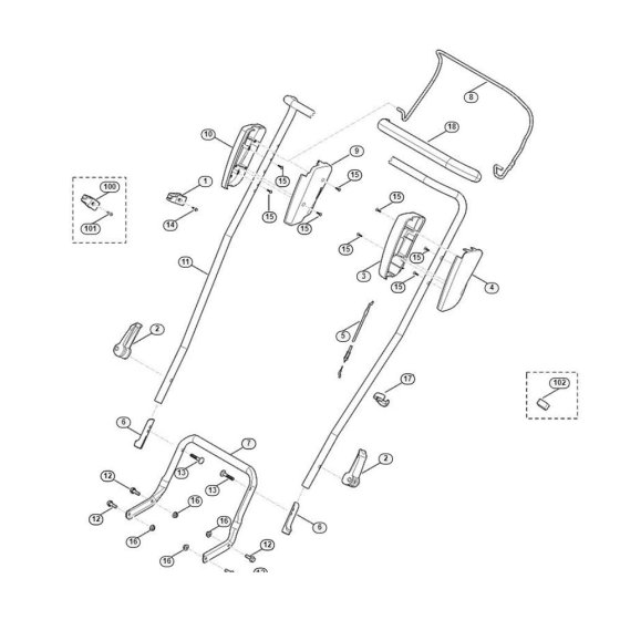 Handle for Viking MB 4.0 R