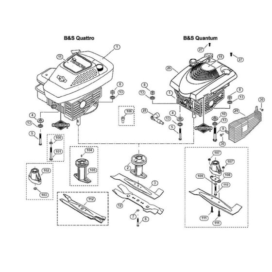 Engine and Blade for Viking MB 450