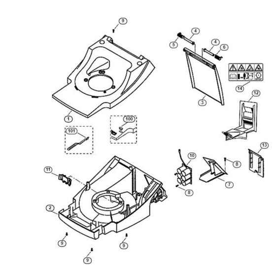 Housing for Viking MB 505 MM
