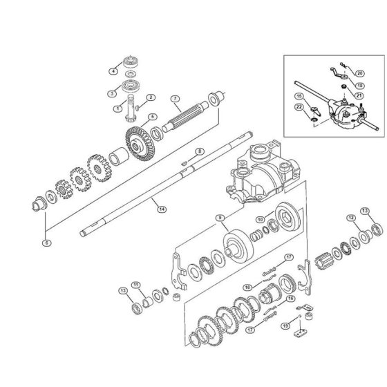Gear Box-1 for Viking MB 505 S