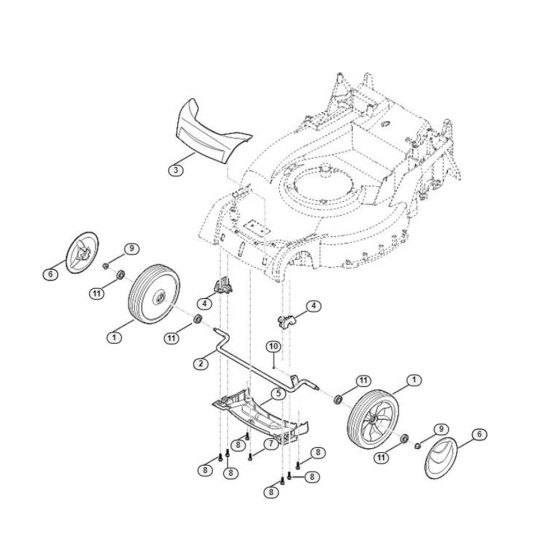 Front Axle Cover for Viking MB 650.3