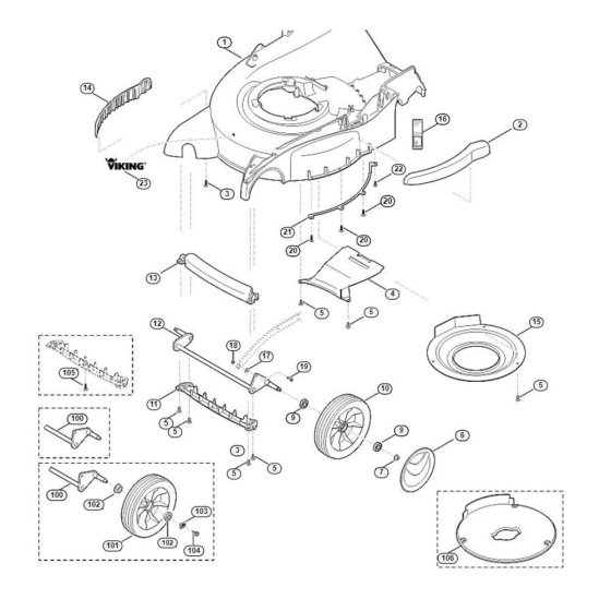 Front Axle Housing for Viking