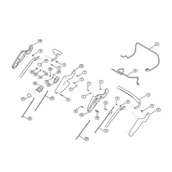 Handle Upper Part for Viking MB 655.0