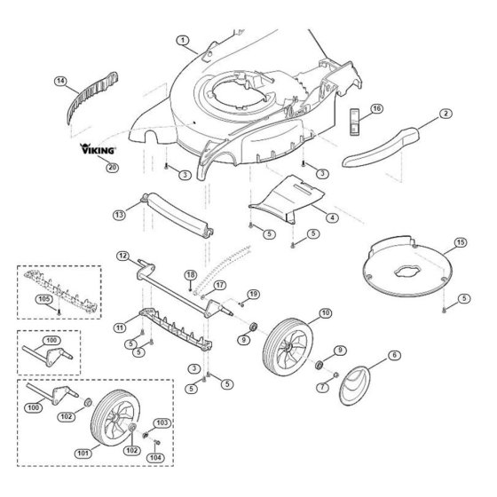 Front Axle Housing for Viking