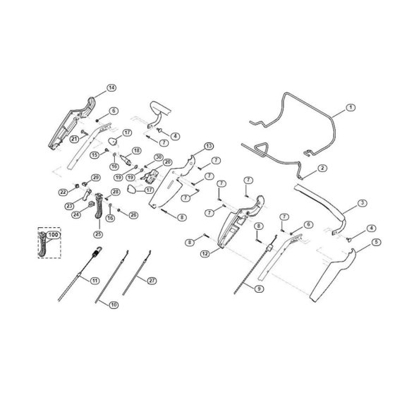 Handle Upper Part for Viking MB 655.0