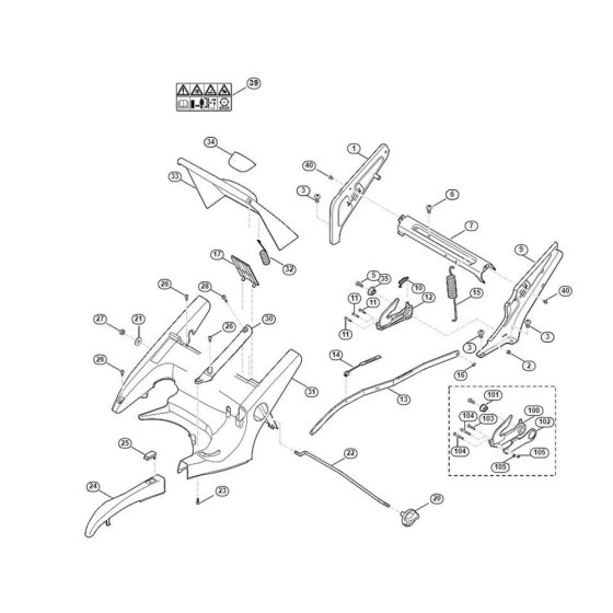 Frame for Viking MB 655.1 G