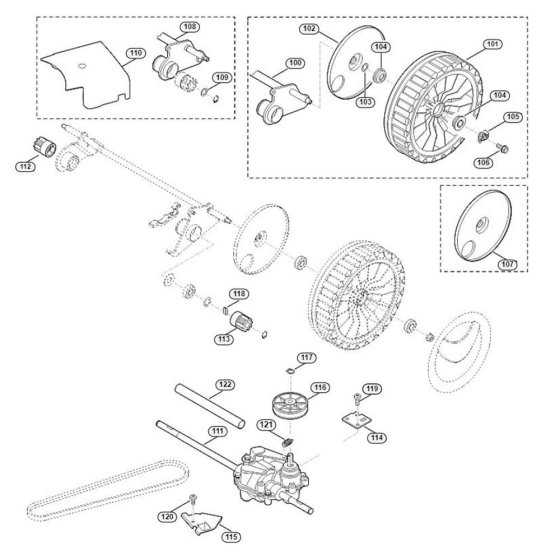 Shaft Drive for Viking MB 655.1 GS