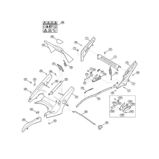 Frame for Viking MB 655.1 GS
