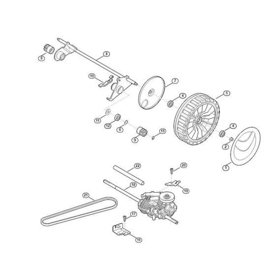 Drive Shaft for Viking MB 655.1 GS