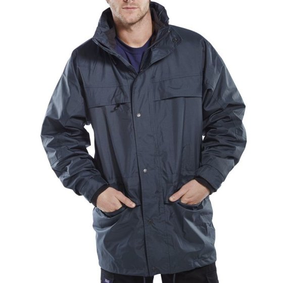 Mowbray 3 In 1 Jacket Removable Inner Fleece Concealed Hood Navy Blue XL