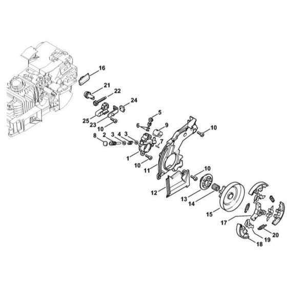 Oil Pump Assembly for Stihl MC 200